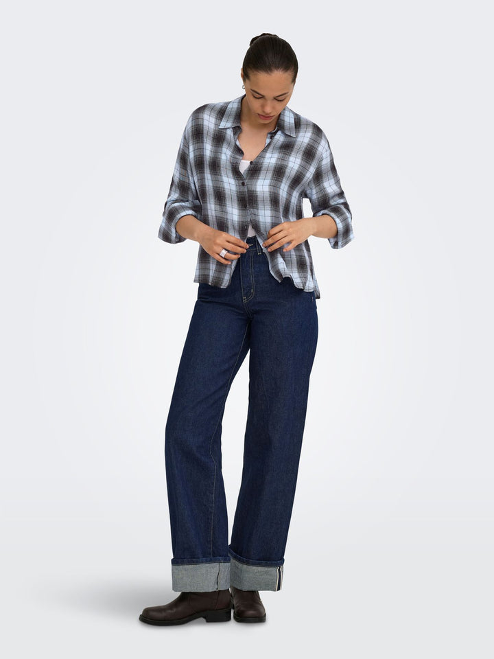 ONLRILEY LIFE LS CHECK SHIRT WVN