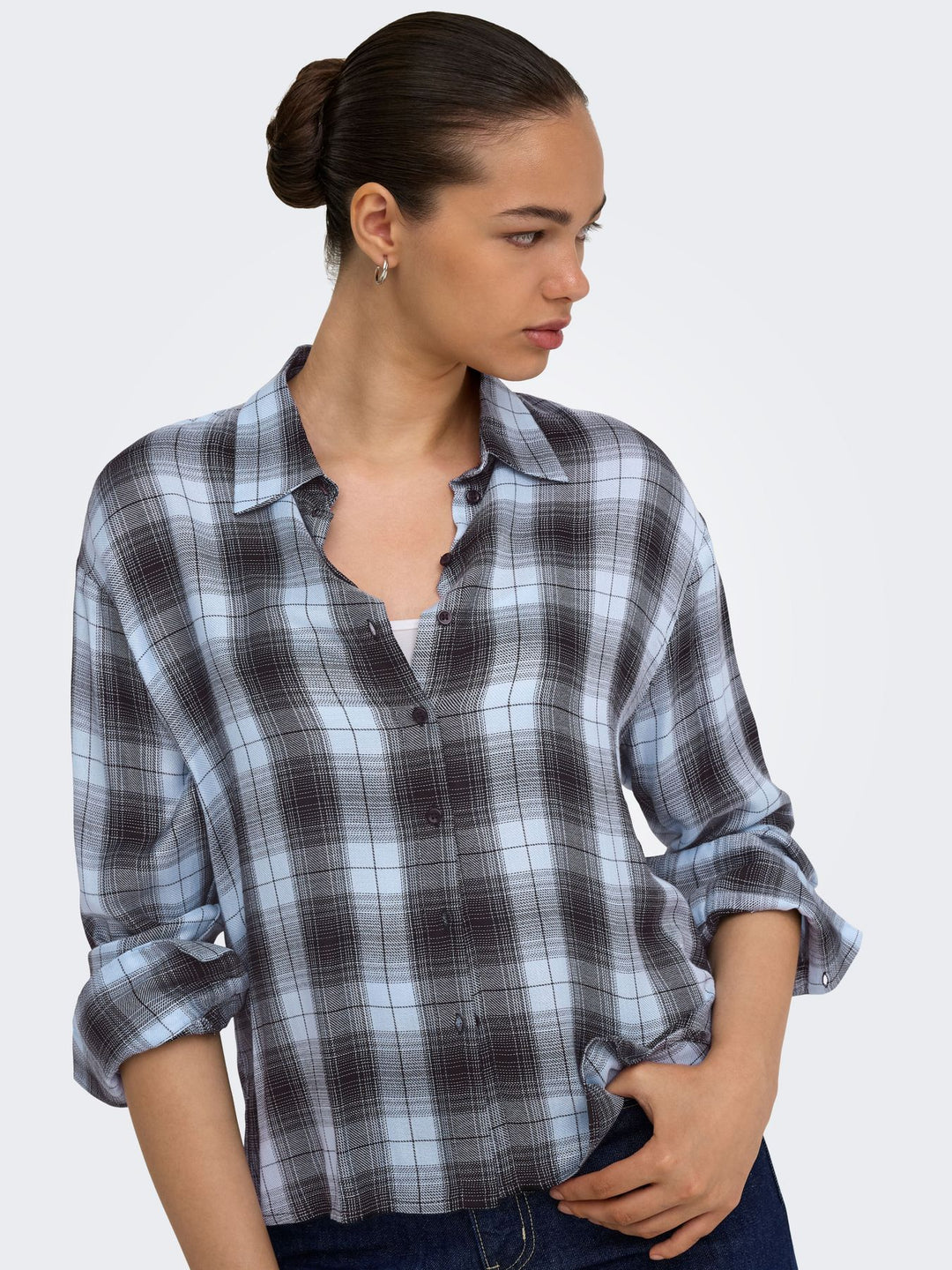 ONLRILEY LIFE LS CHECK SHIRT WVN