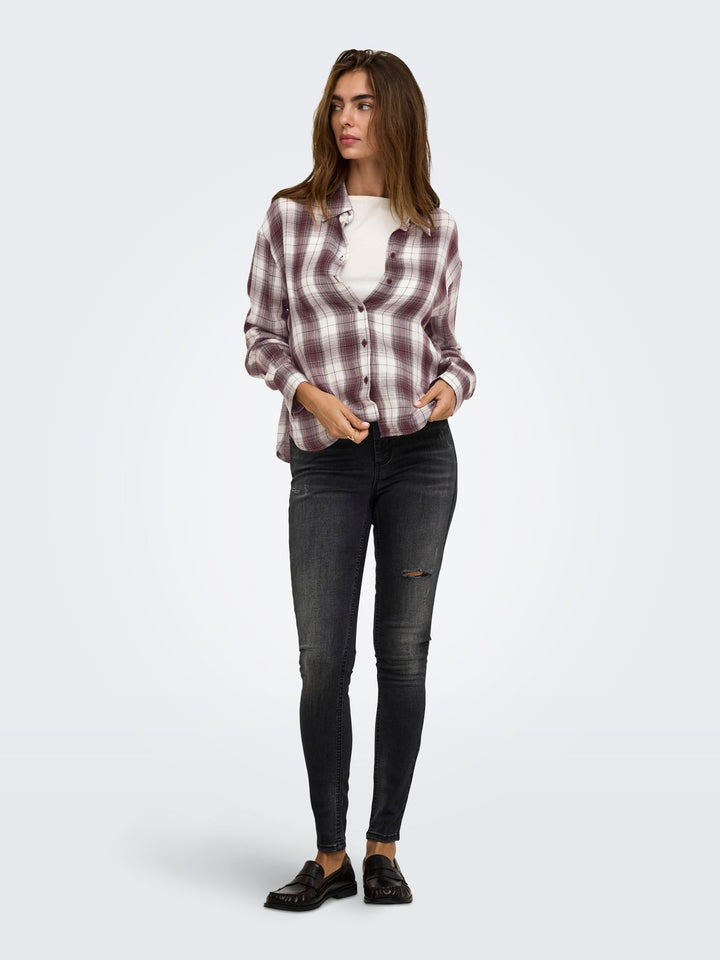 ONLRILEY LIFE LS CHECK SHIRT WVN