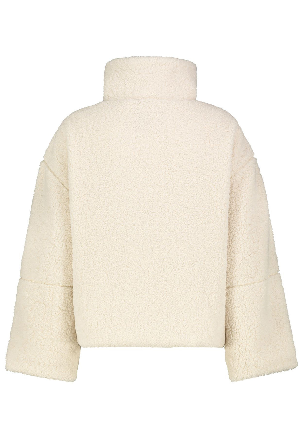 Teddyplüsch Jacke Damen mit Leder