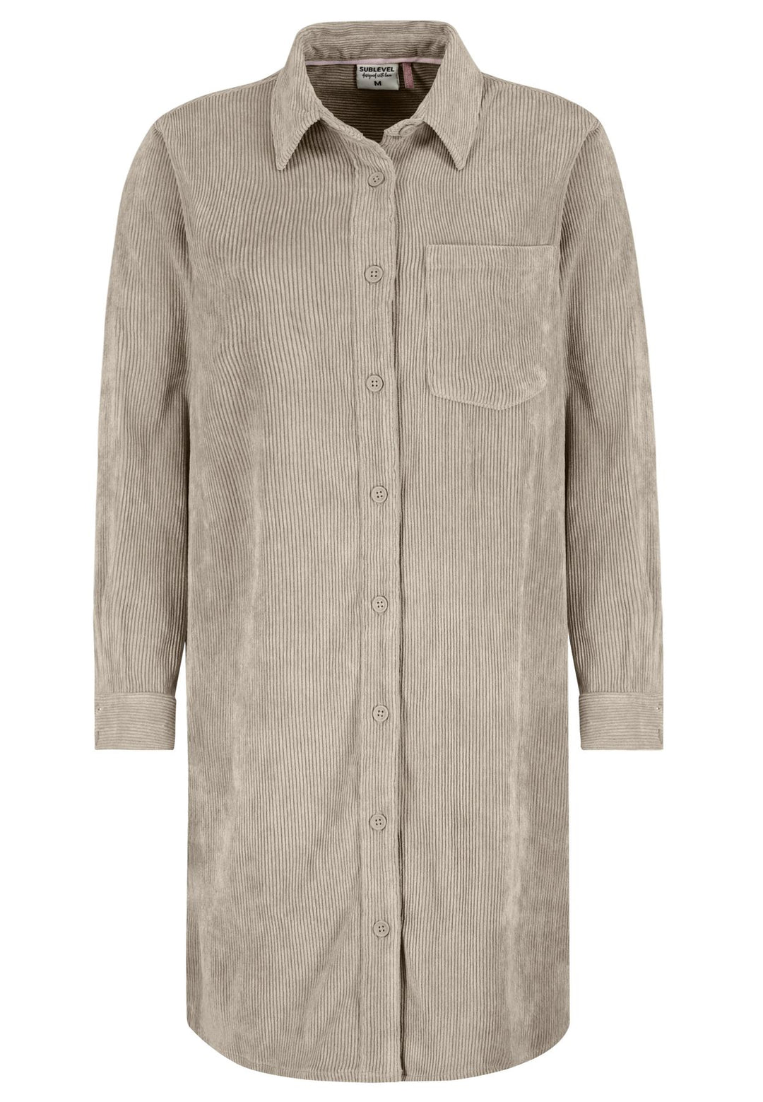 Cordkleid Damen Blusenstyl
