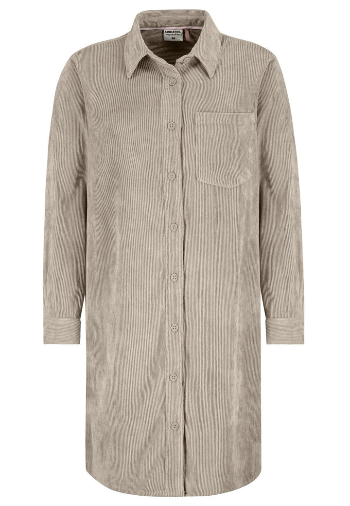 Cordkleid Damen Blusenstyl