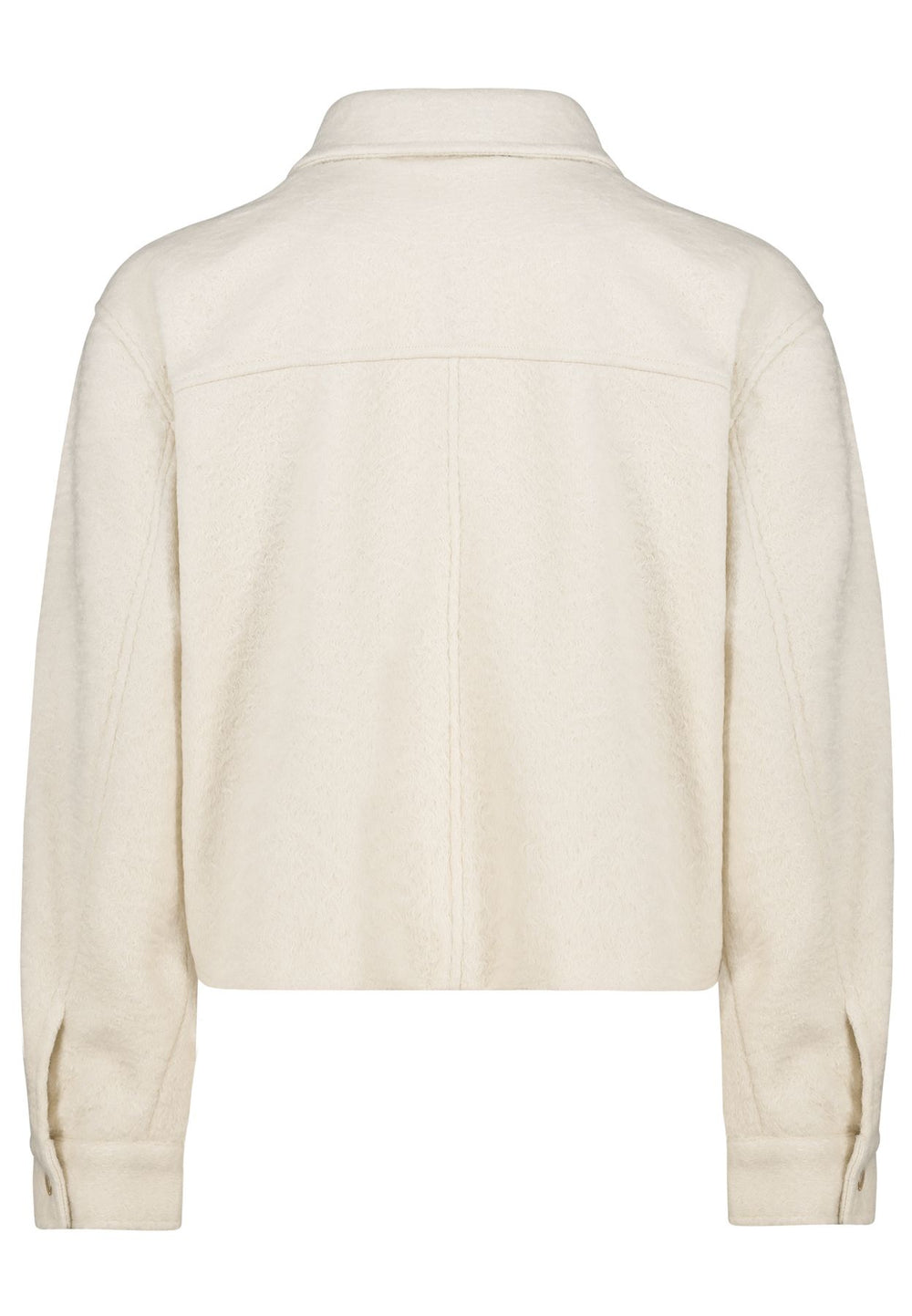 Bouclejacke Damen Brusttaschen
