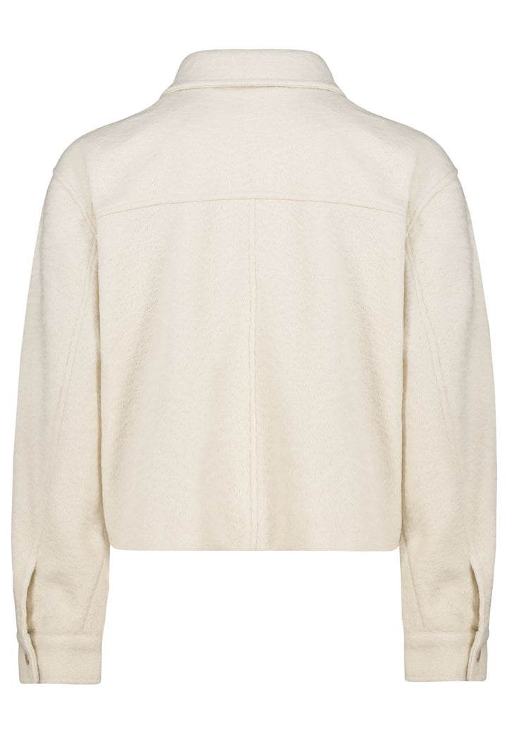 Bouclejacke Damen Brusttaschen