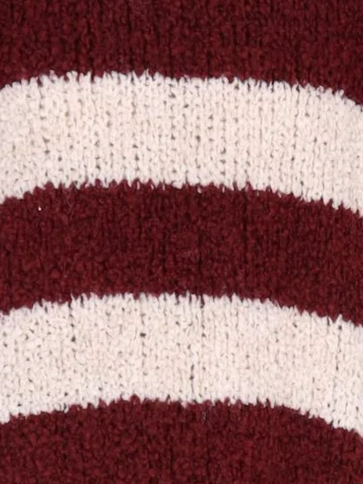 Damen Boxy-Strickpullover mit Lana-Wolle – Rot