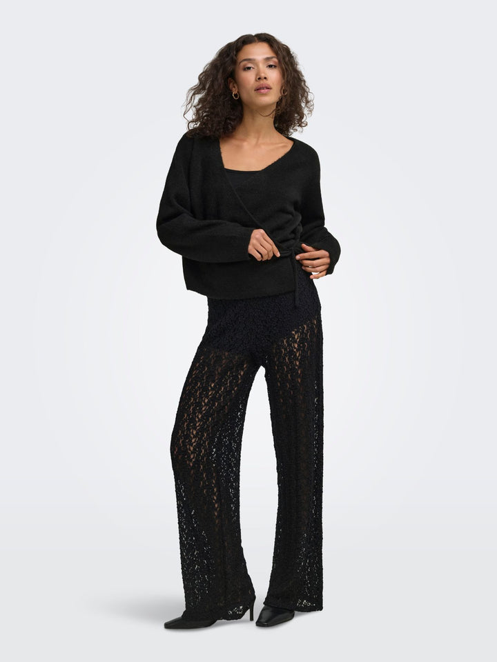 ONLLIVA LS V-NECK WRAP KNT