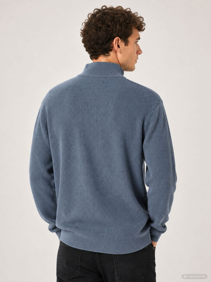 JPRBLACONNOR KNIT HALF ZIP