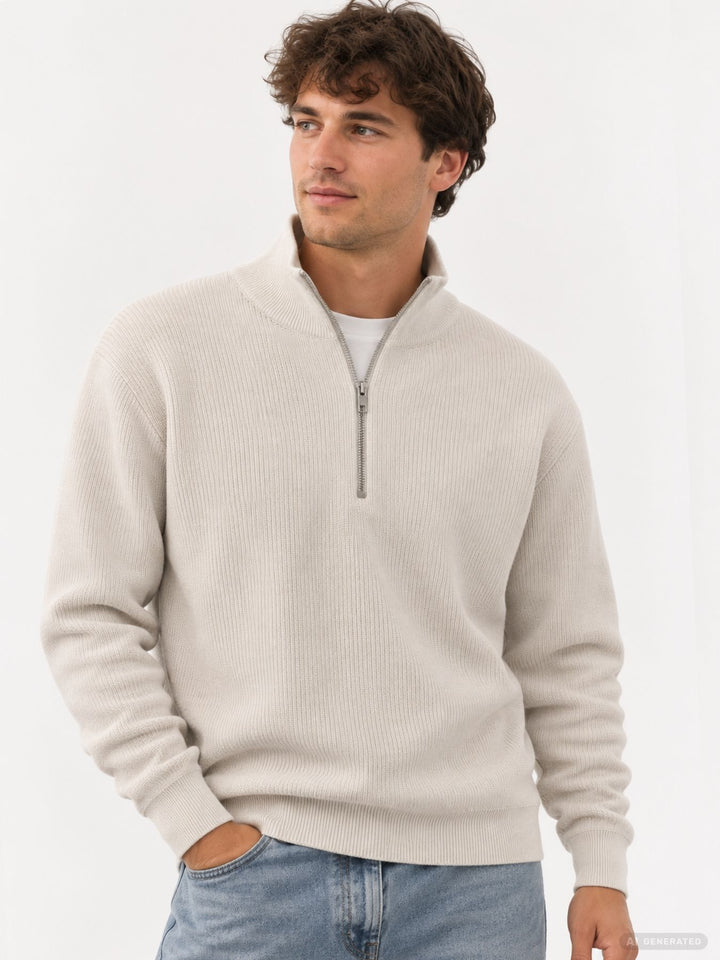 JPRBLACONNOR KNIT HALF ZIP
