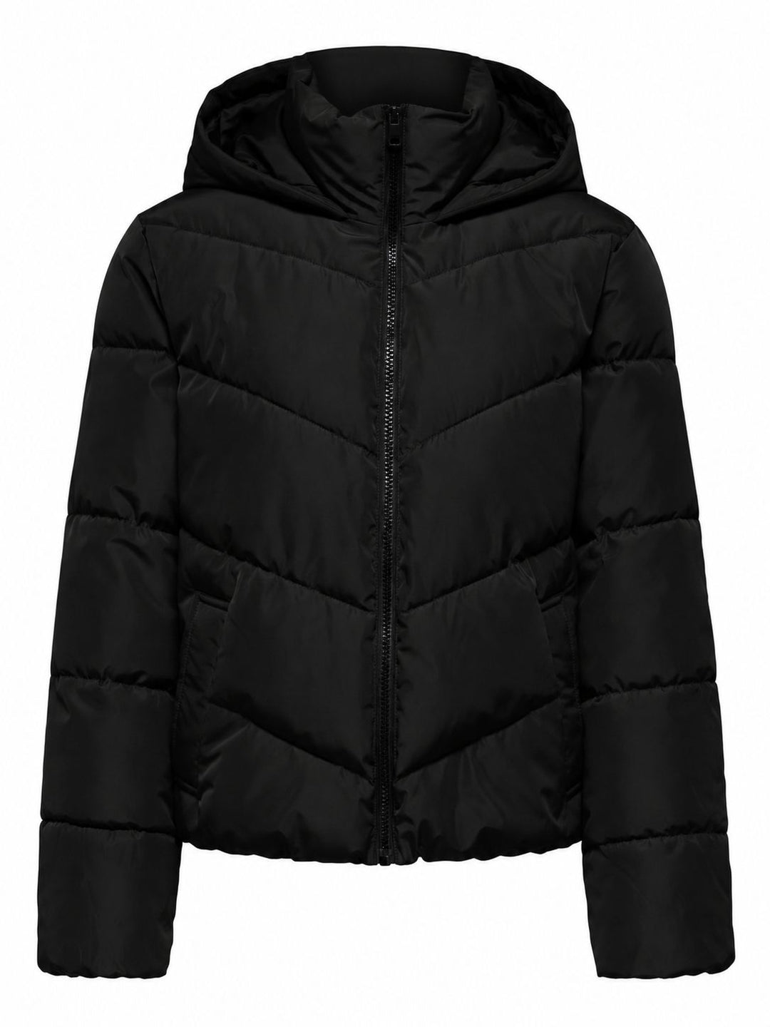 ONLY ONLCLAIR Pufferjacke mit Kapuze in Schwarz