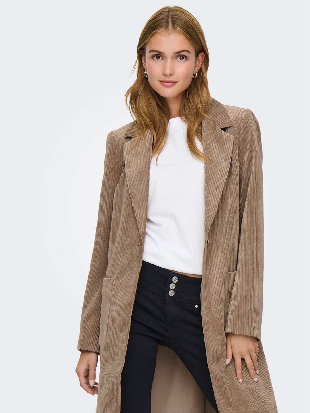Damen ONLASTRID CORDOROY COAT CS OTW Fossil