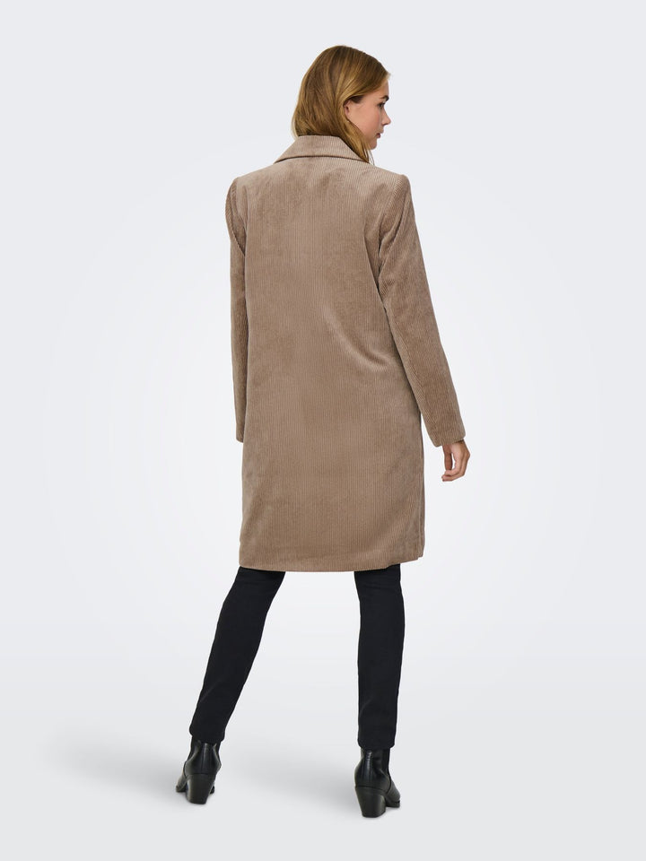 Damen ONLASTRID CORDOROY COAT CS OTW Fossil