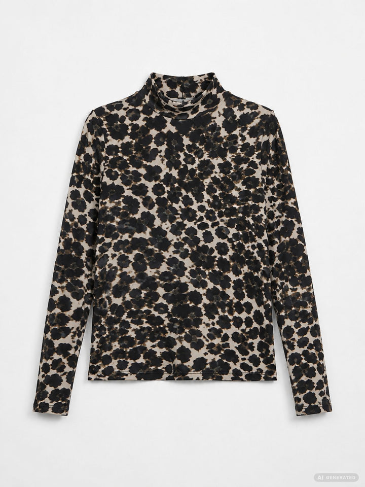 HAILYS Langarmshirt KIMMY mit Leo-Muster (LS P TP Ki44mmy)