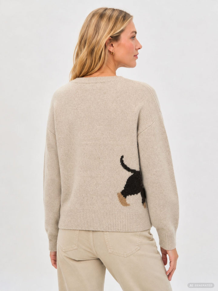 Strickjacke Damen Dackel