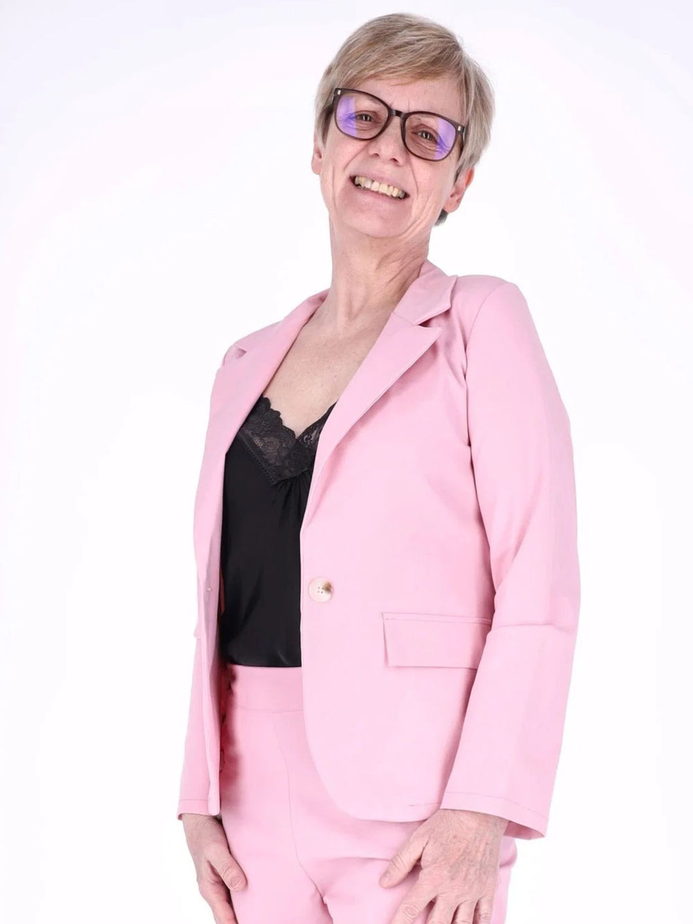 Pinker Damen Blazer – Made in Italy