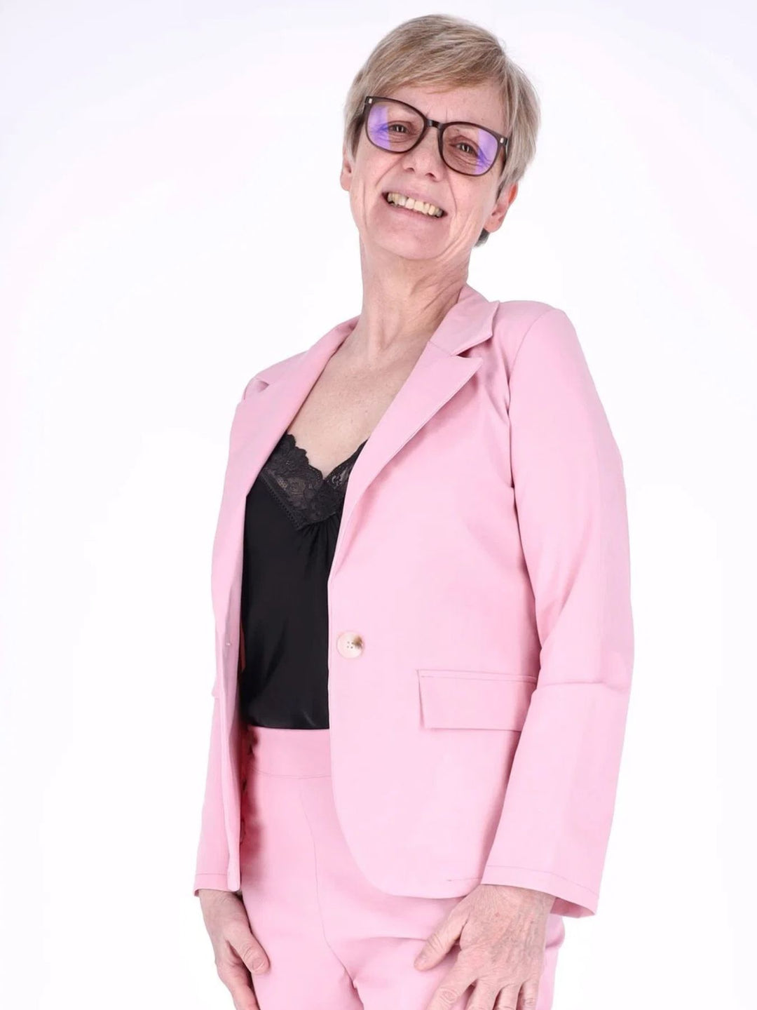 Pinker Damen Blazer – Made in Italy