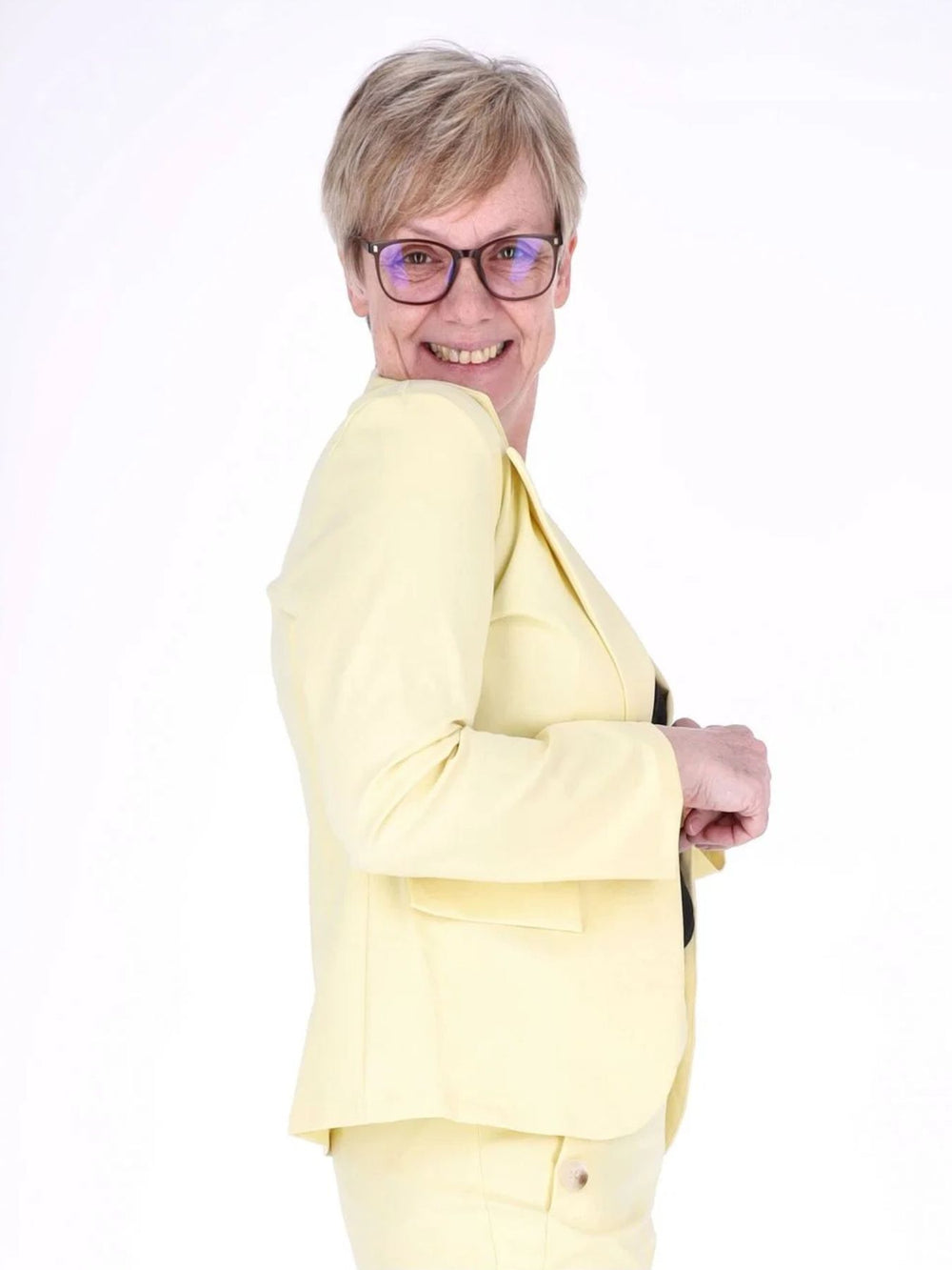 Gelber Damen Blazer – Made in Italy