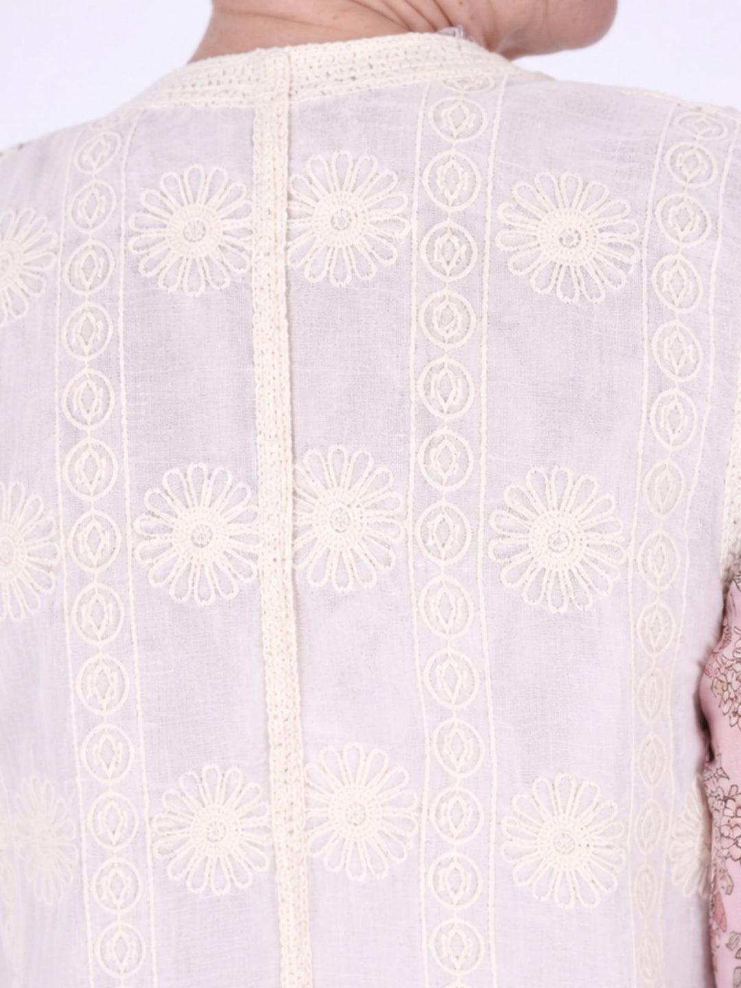 Damen Weste im Boho-Stil mit Stickerei & V-Ausschnitt