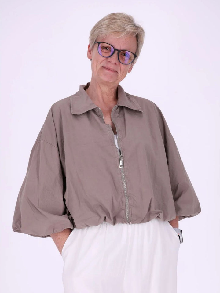 Fango Damenjacke mit Ballonärmeln & 3/4-Arm