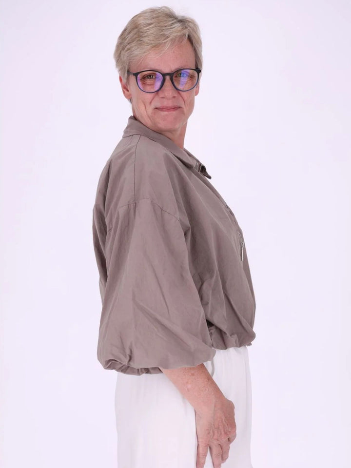 Fango Damenjacke mit Ballonärmeln & 3/4-Arm