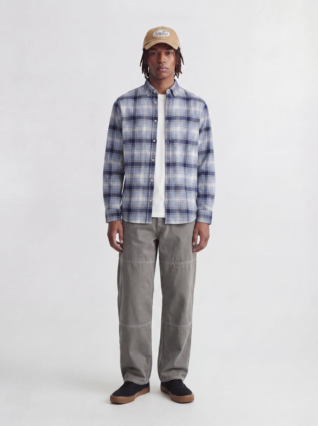 JPRBLUHARVEY CHECK L/S SHIRT SN