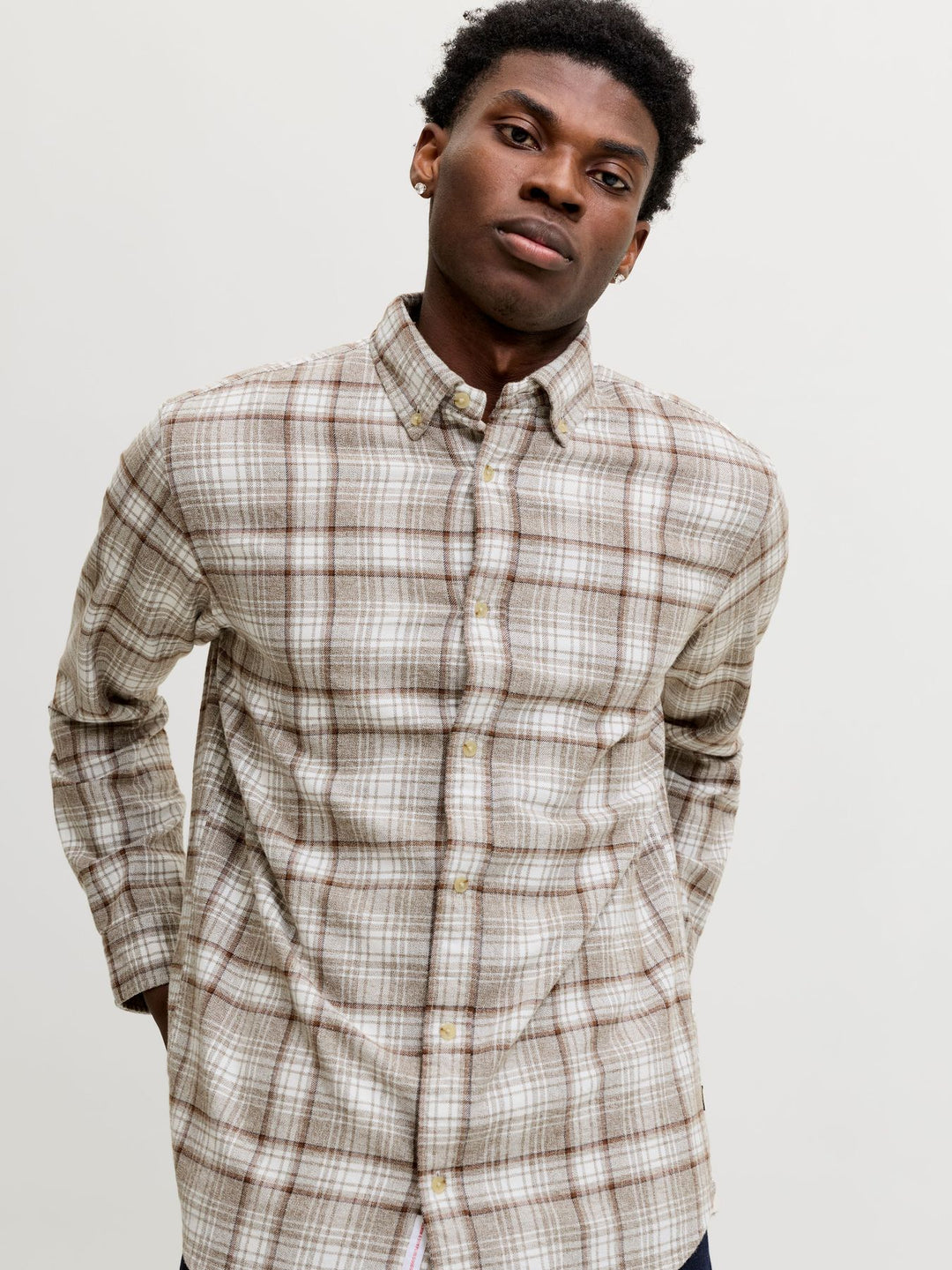 JPRBLUHARVEY CHECK L/S SHIRT SN