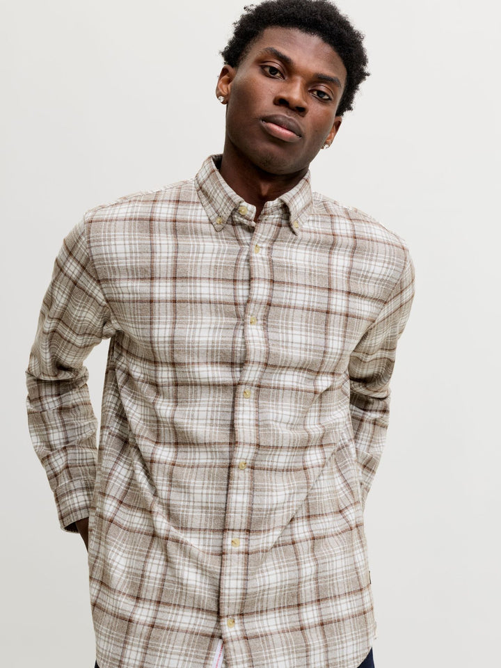 JPRBLUHARVEY CHECK L/S SHIRT SN