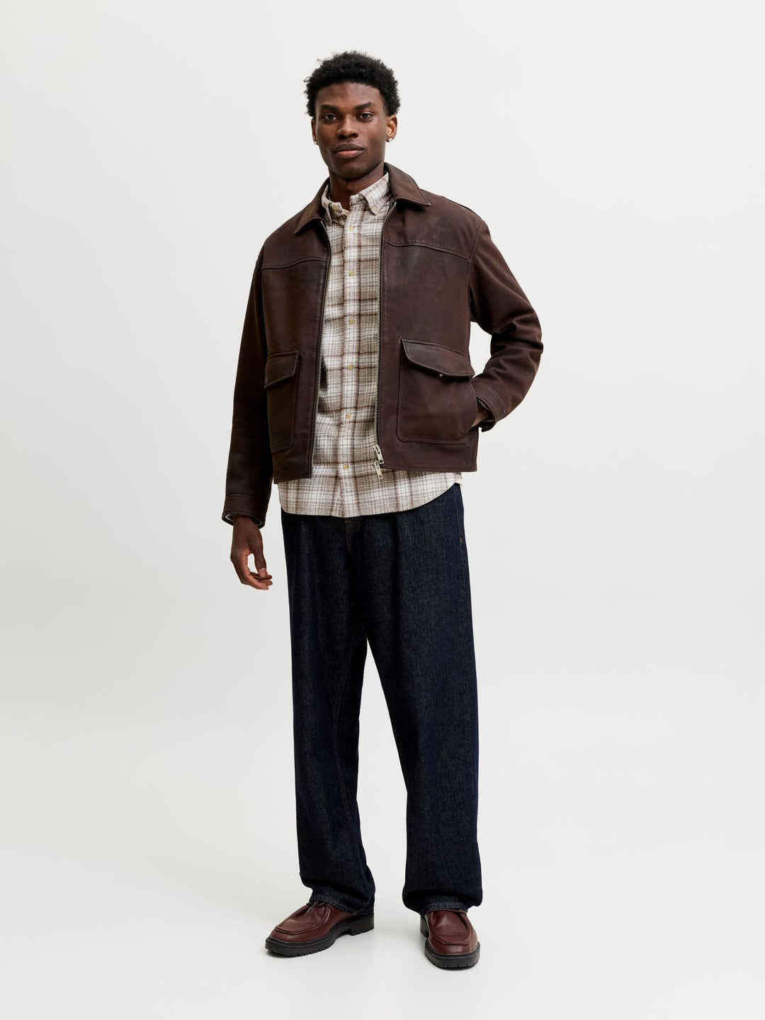 JPRBLUHARVEY CHECK L/S SHIRT SN