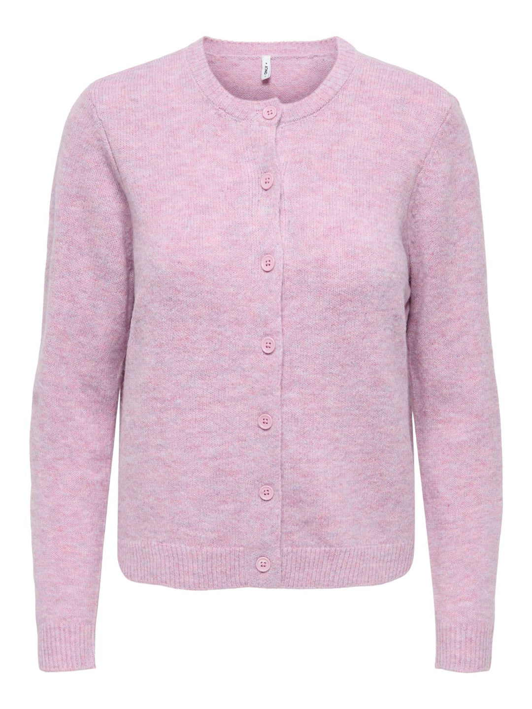 Damen Strickjacke in Rose Smoke Melange mit Knopfleiste von Only