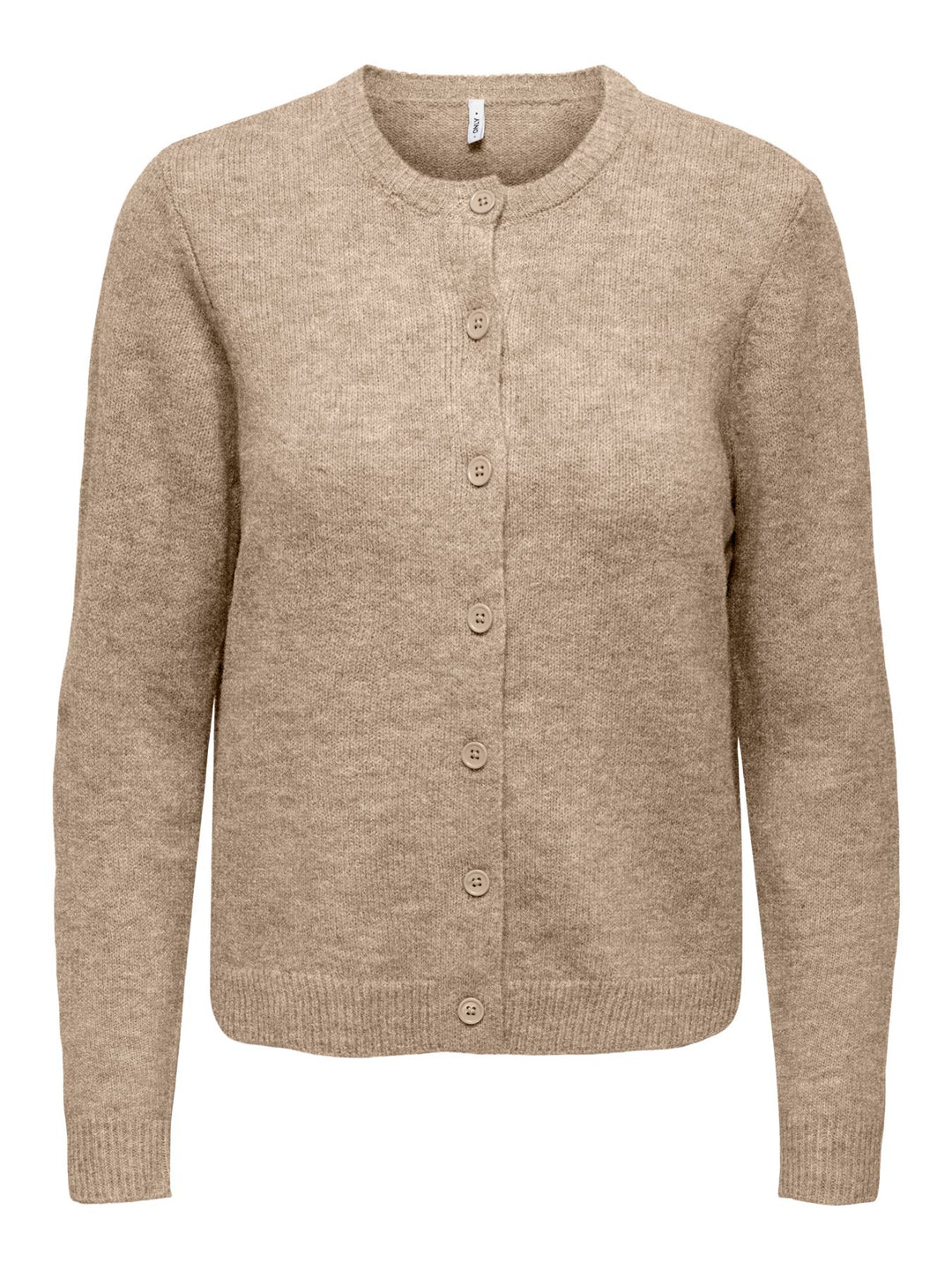 Damen Strickjacke in Humus Melange mit Knopfleiste von Only