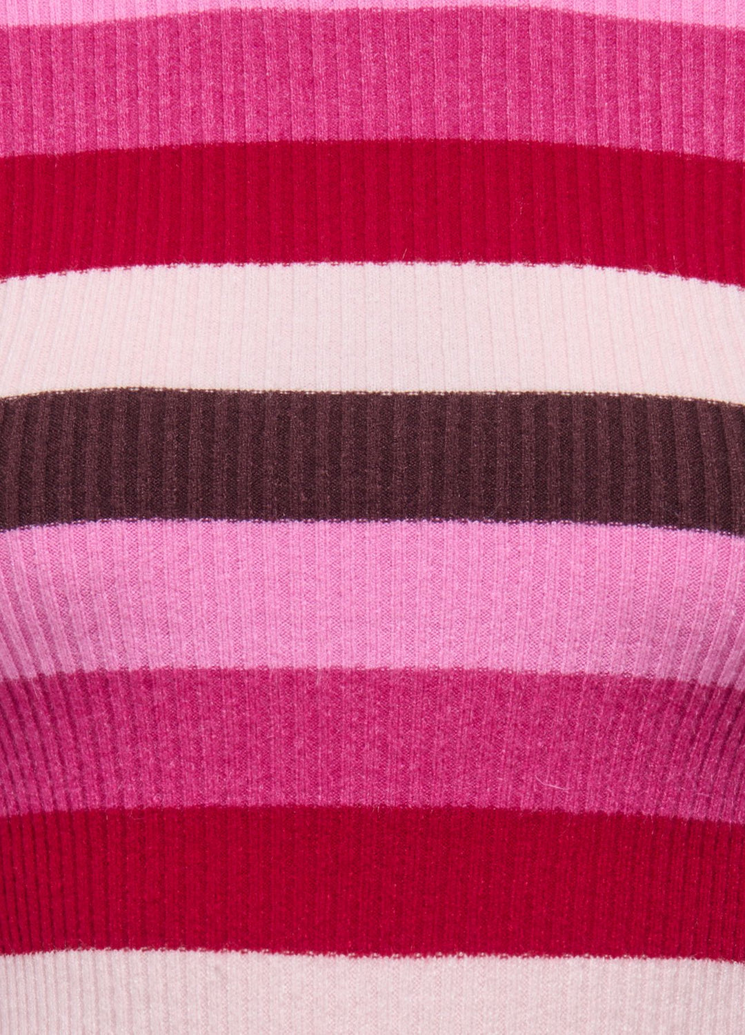 Damen Strickpullover in Fudge mit Fuchsia-Akzenten von Only