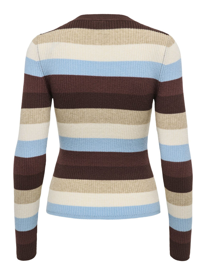 Damen Strickpullover in Coffee Bean, Humus & Birch von Only