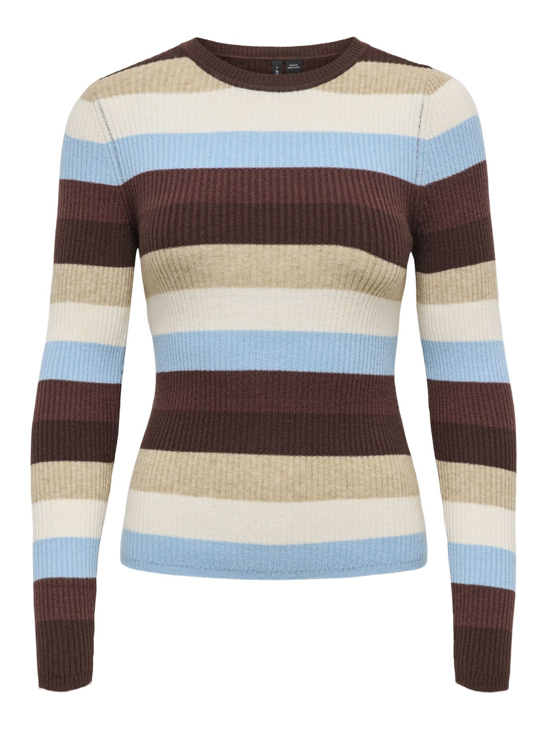 Damen Strickpullover in Coffee Bean, Humus & Birch von Only