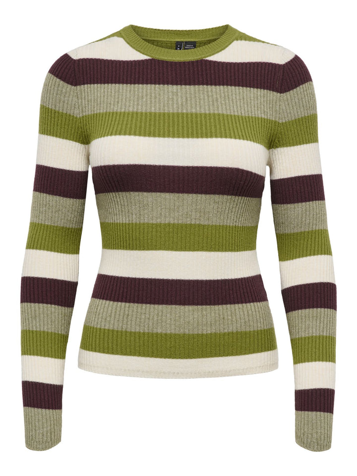 Damen Strickpullover in Cardamom Seed, Birch, Fudge & Sphagnum von Only