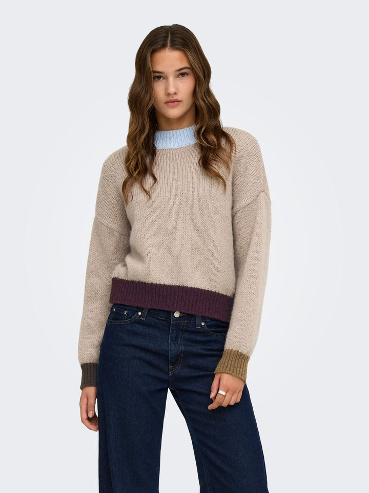ONLOLINA LS CONTRAST HIGHNECK CC KN