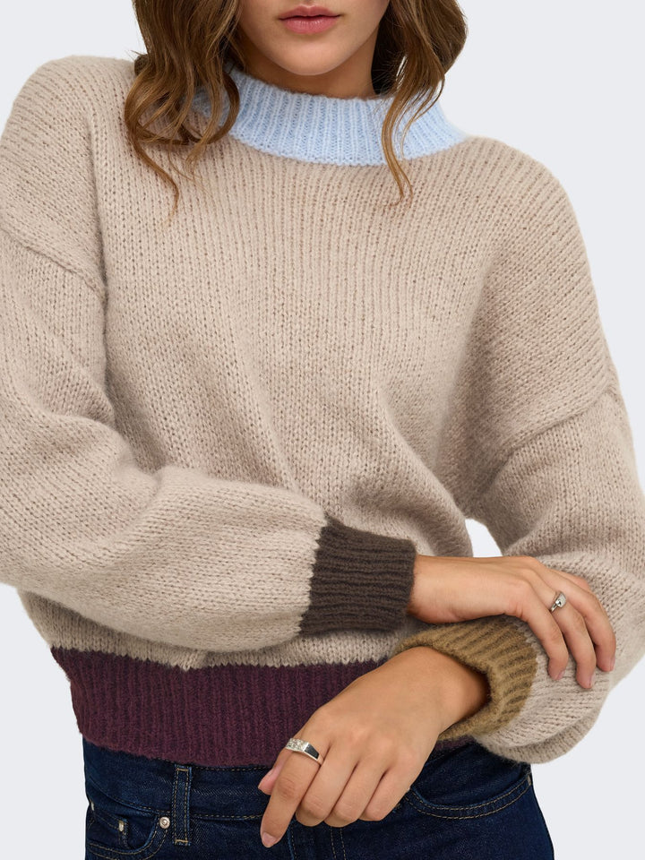 ONLOLINA LS CONTRAST HIGHNECK CC KN