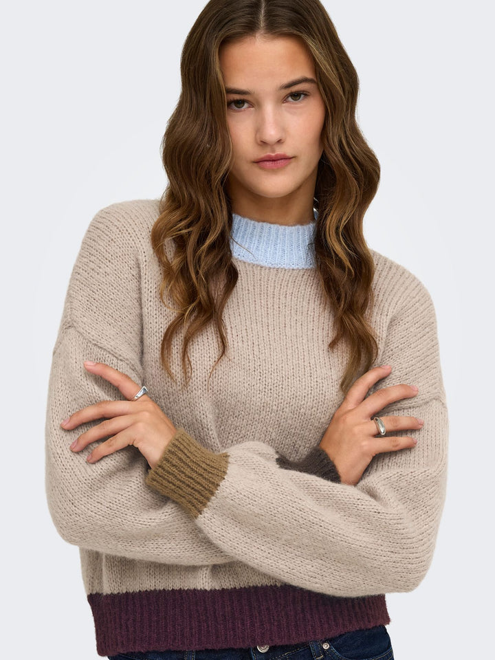 ONLOLINA LS CONTRAST HIGHNECK CC KN