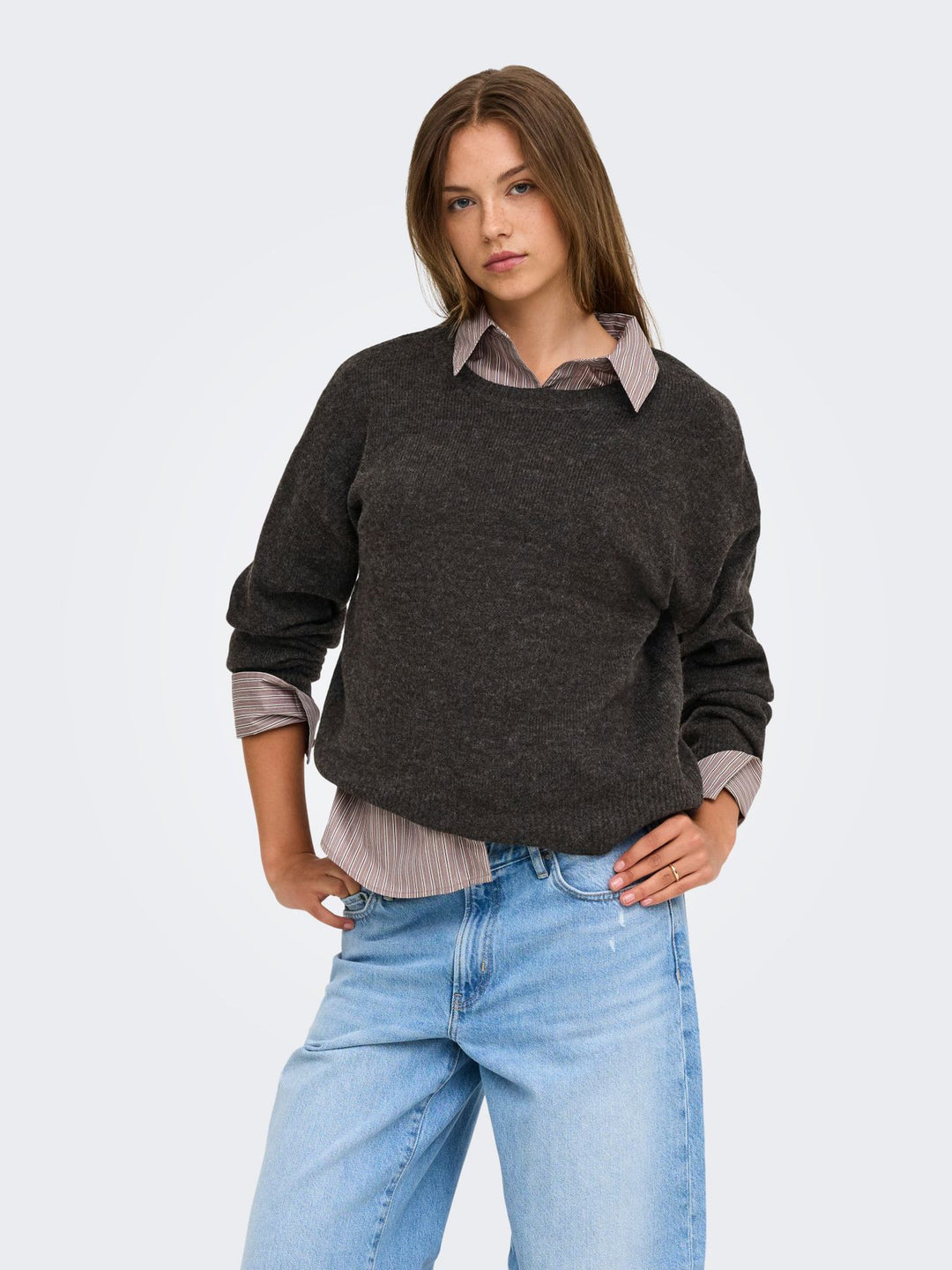 ONLOLIVIA LS O-NECK CC KNT