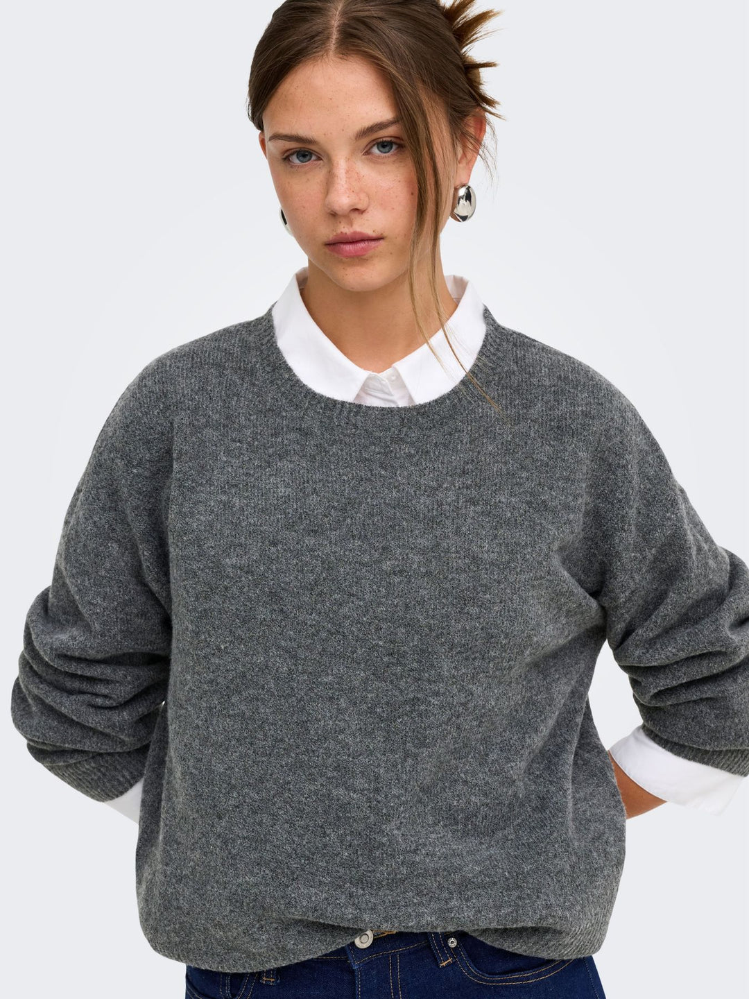 ONLOLIVIA LS O-NECK CC KNT