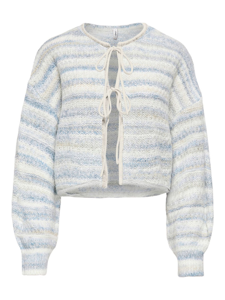 Damen Strickjacke mit Rundhalsausschnitt & tief angesetzten Schultern