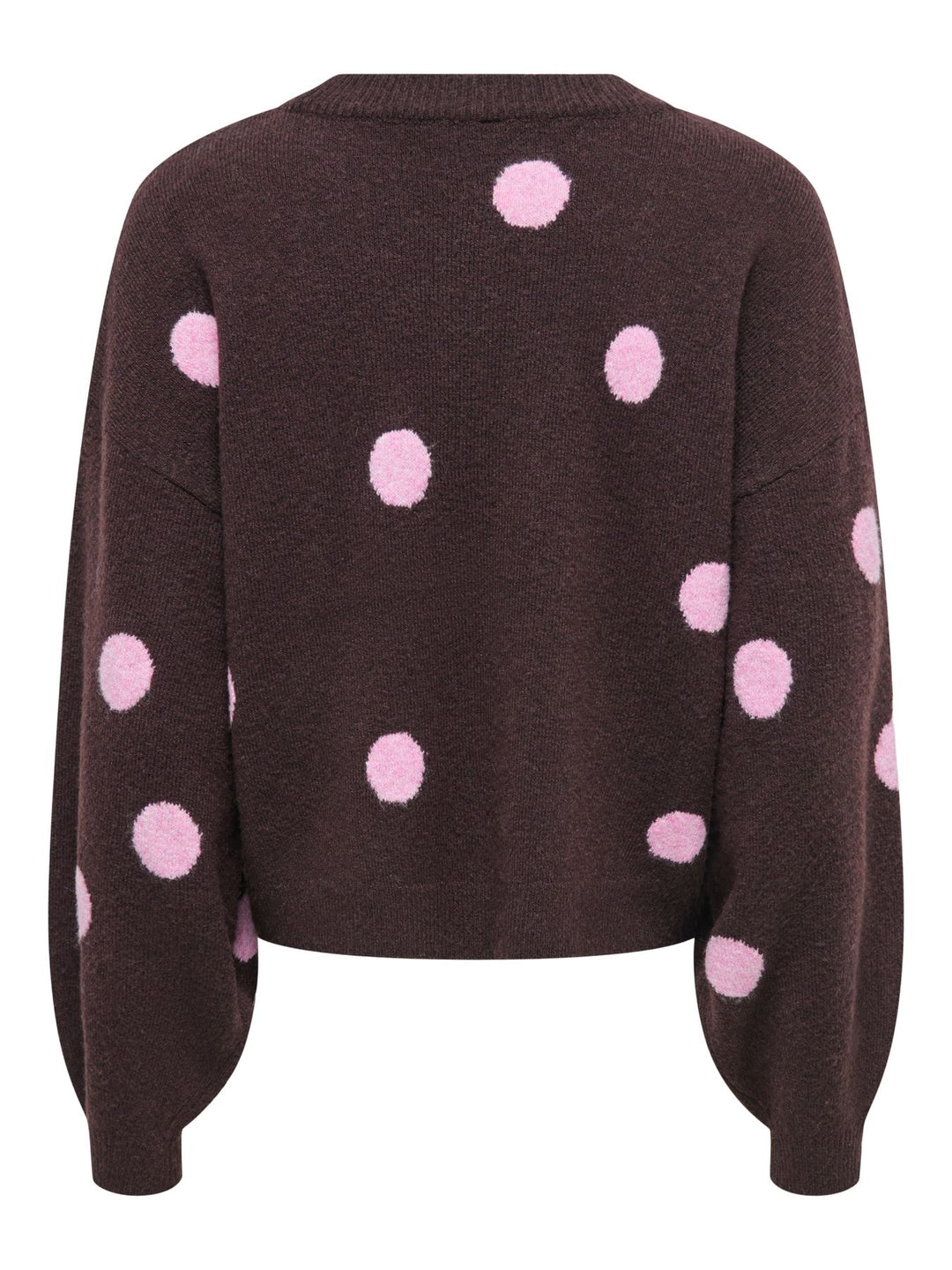 Damen Strickpullover mit Punkten & Rundhalsausschnitt
