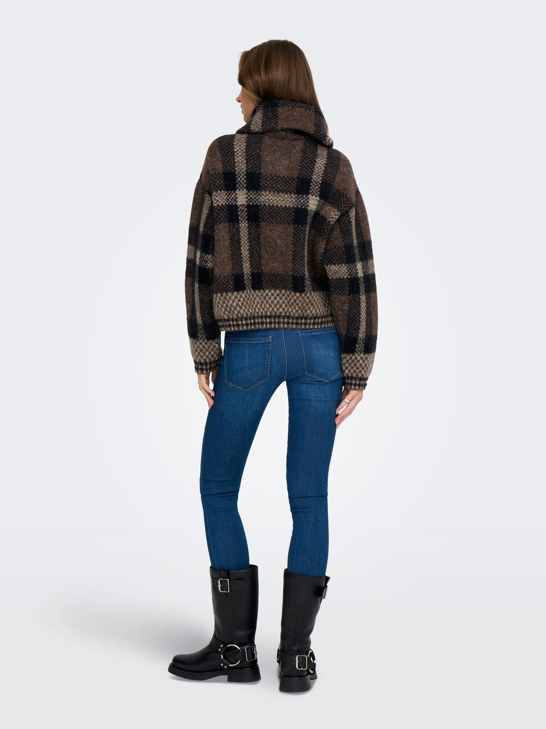 Damen Strickjacke in Black, Chocolate Martini & Biscotti