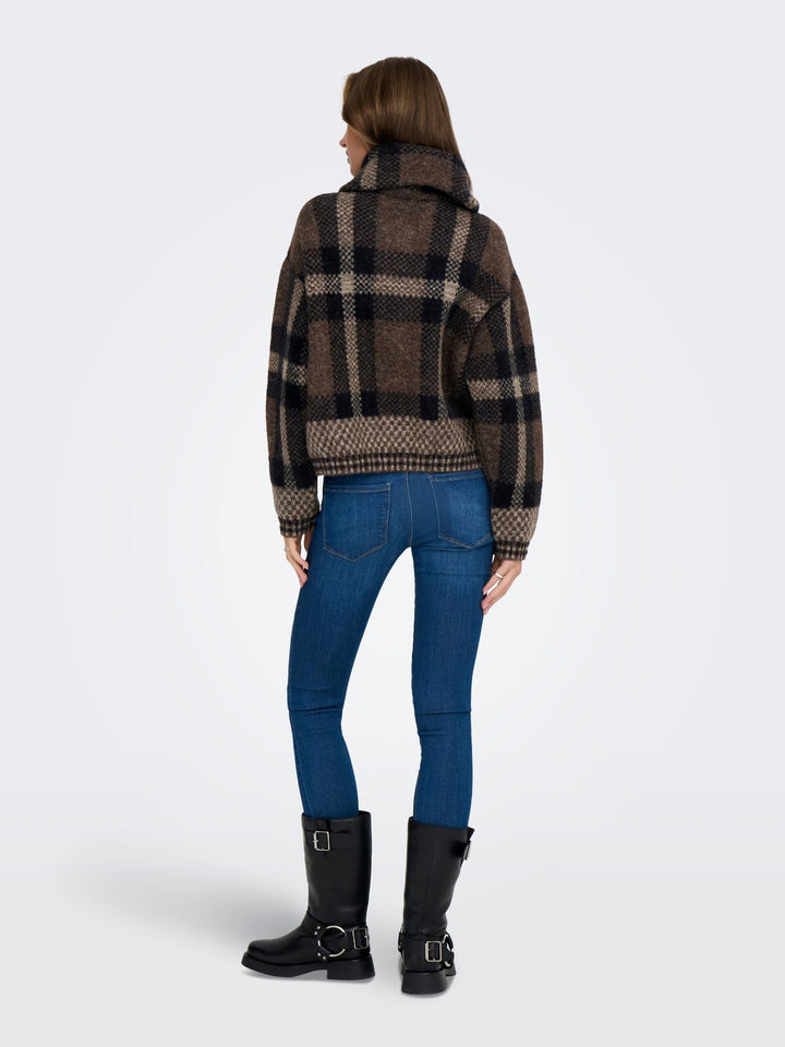 Damen Strickjacke in Black, Chocolate Martini & Biscotti