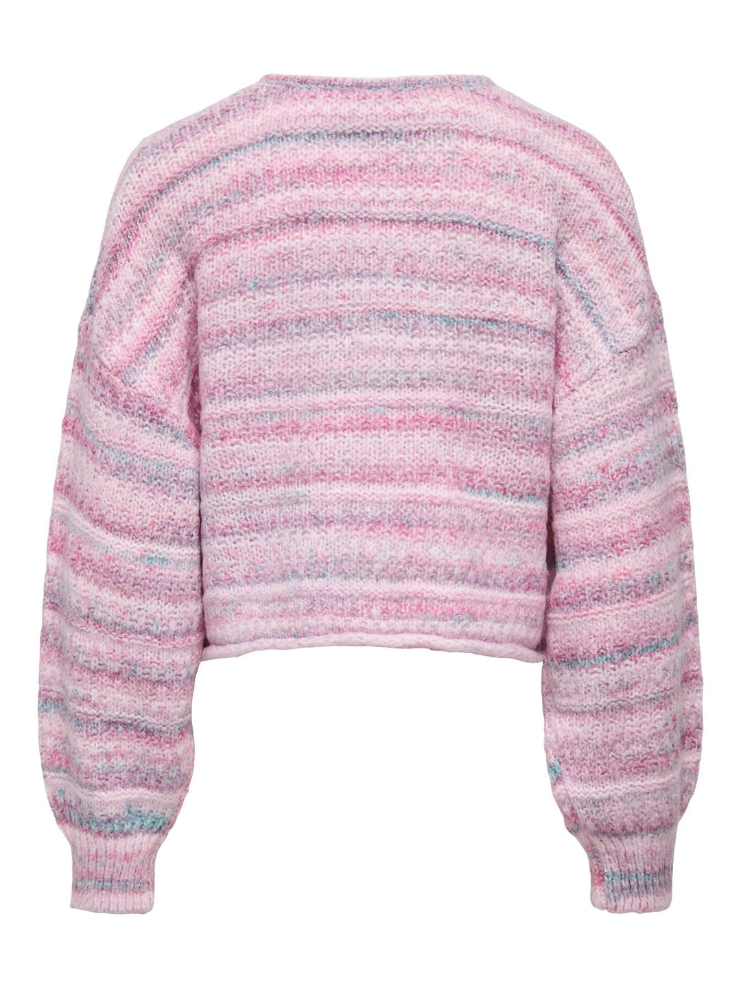Rosa Damen Strickjacke mit Bindeverschluss & Rundhalsausschnitt