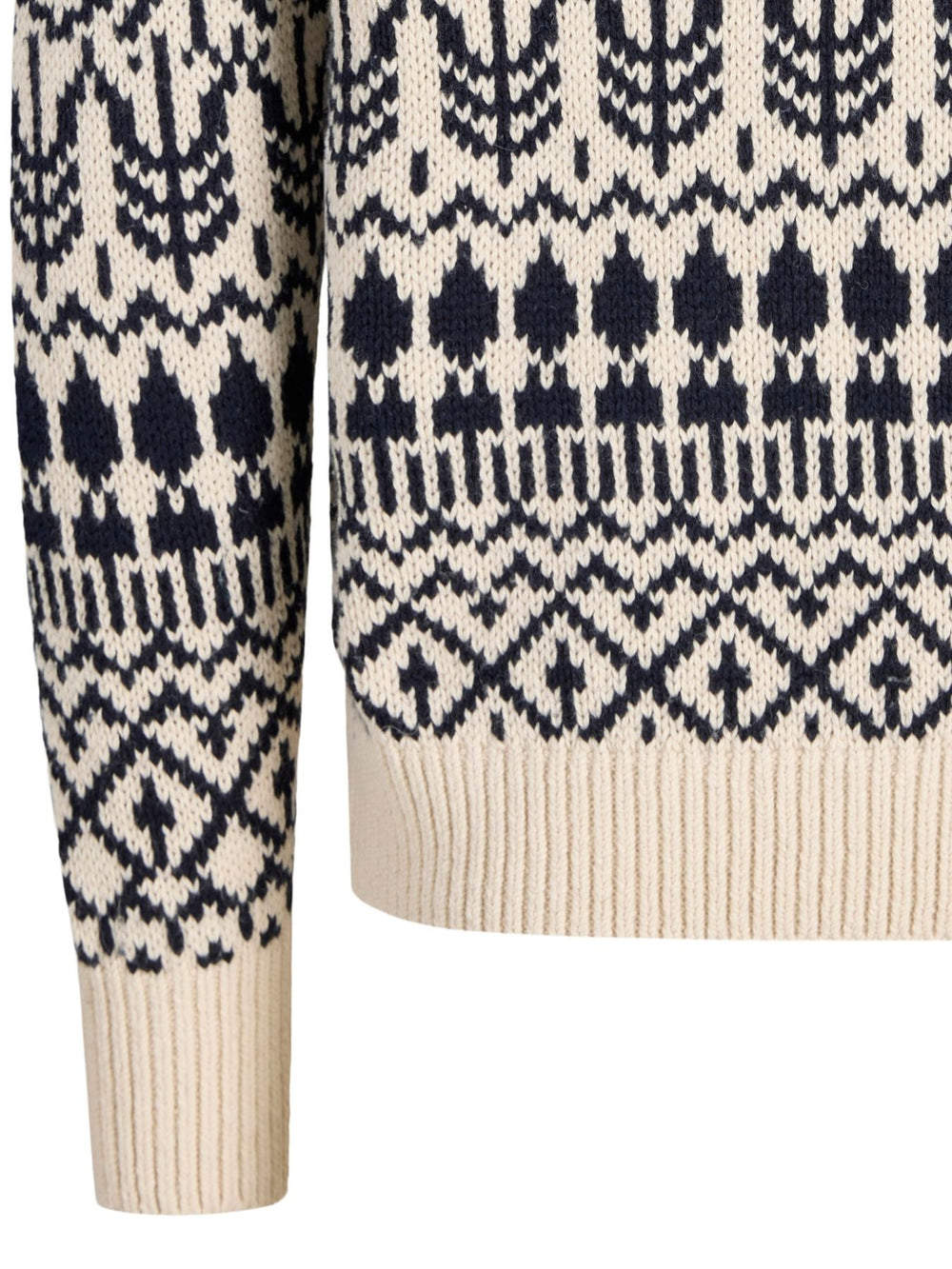 Beiger Herren Strickpullover mit Rundhalsausschnitt