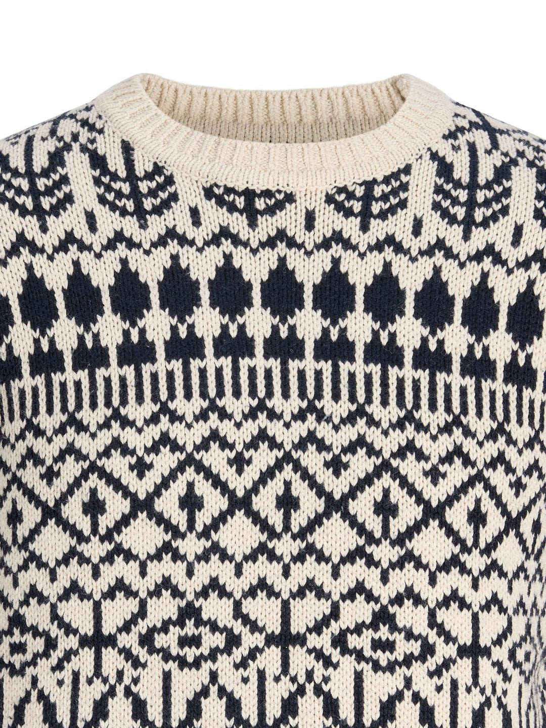 Beiger Herren Strickpullover mit Rundhalsausschnitt
