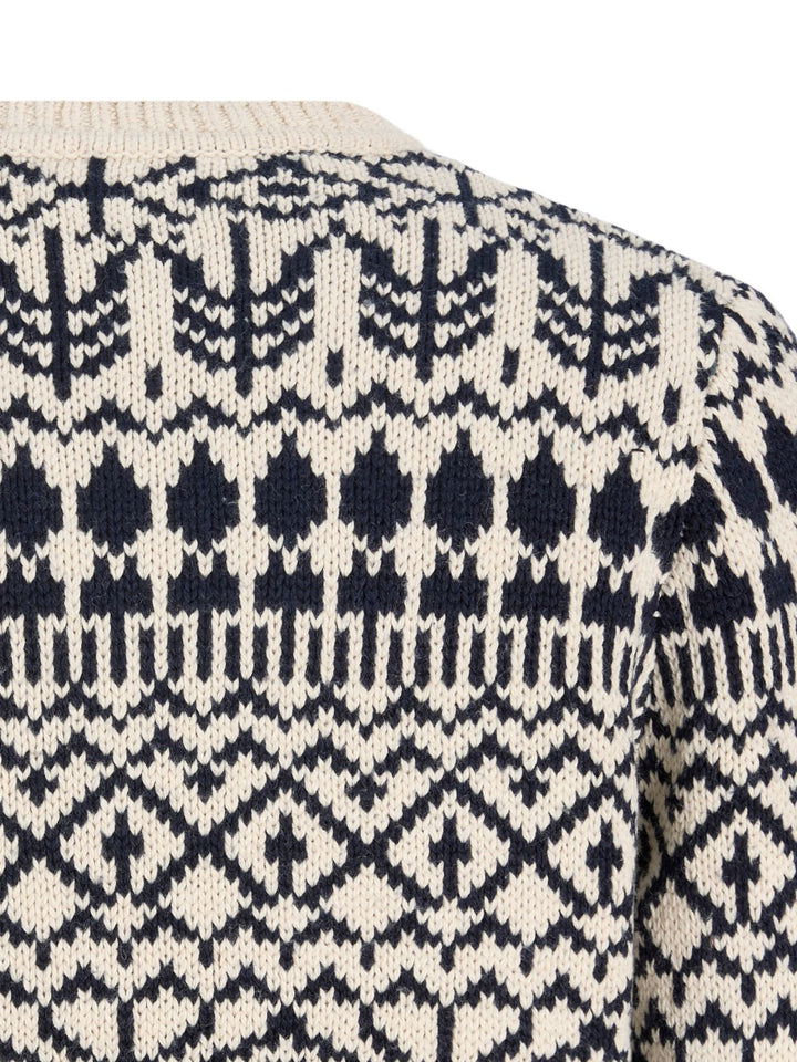 Beiger Herren Strickpullover mit Rundhalsausschnitt