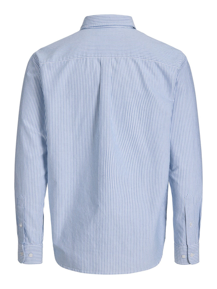 Blaues Herren Oxford-Hemd aus 100 % Baumwolle