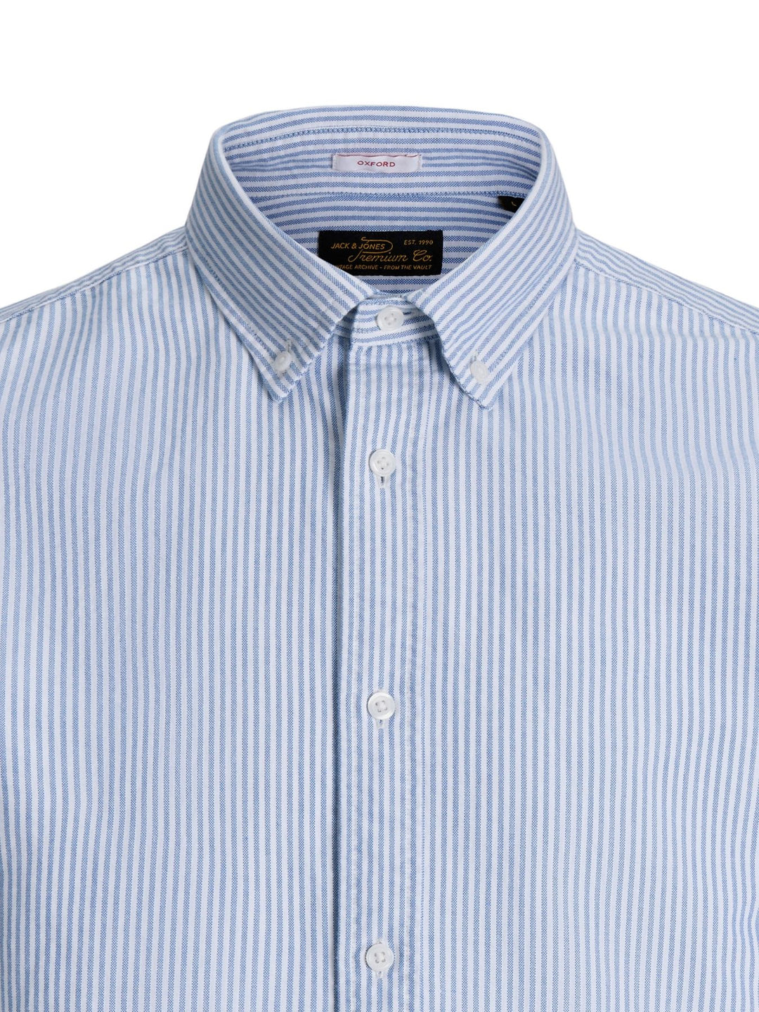 Blaues Herren Oxford-Hemd aus 100 % Baumwolle