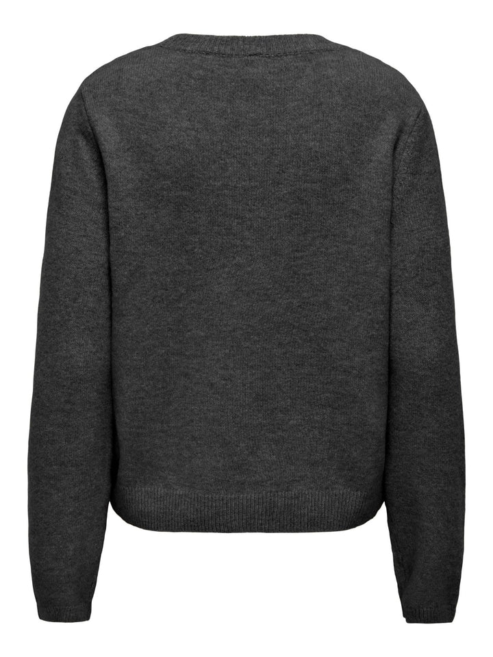 ONLSHINE LS EMBROIDERY O-NECK CC KN