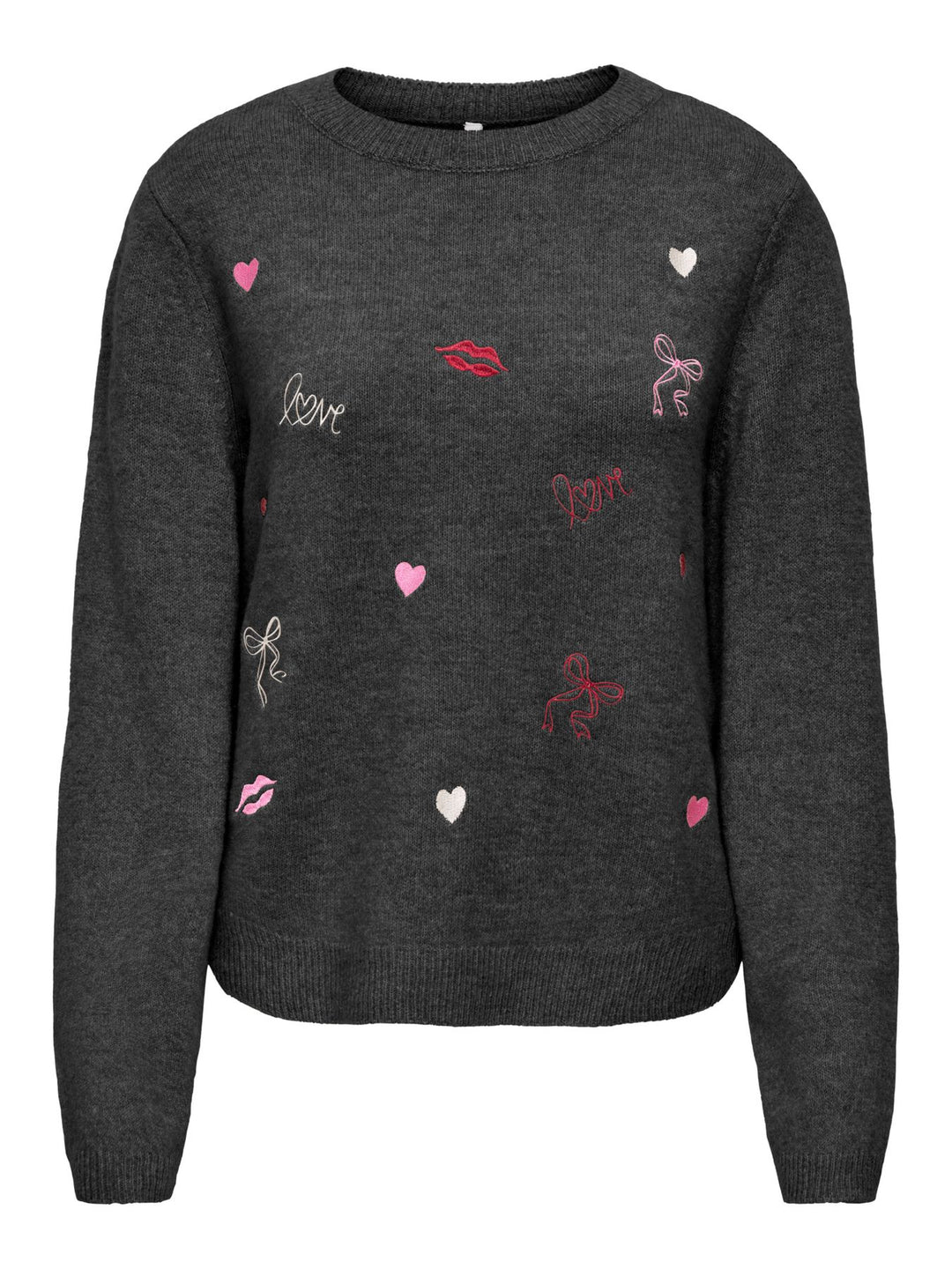 ONLSHINE LS EMBROIDERY O-NECK CC KN